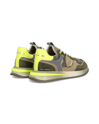 philippe-model-olympique-herren-sneaker-military-gr-n-gelb image 2