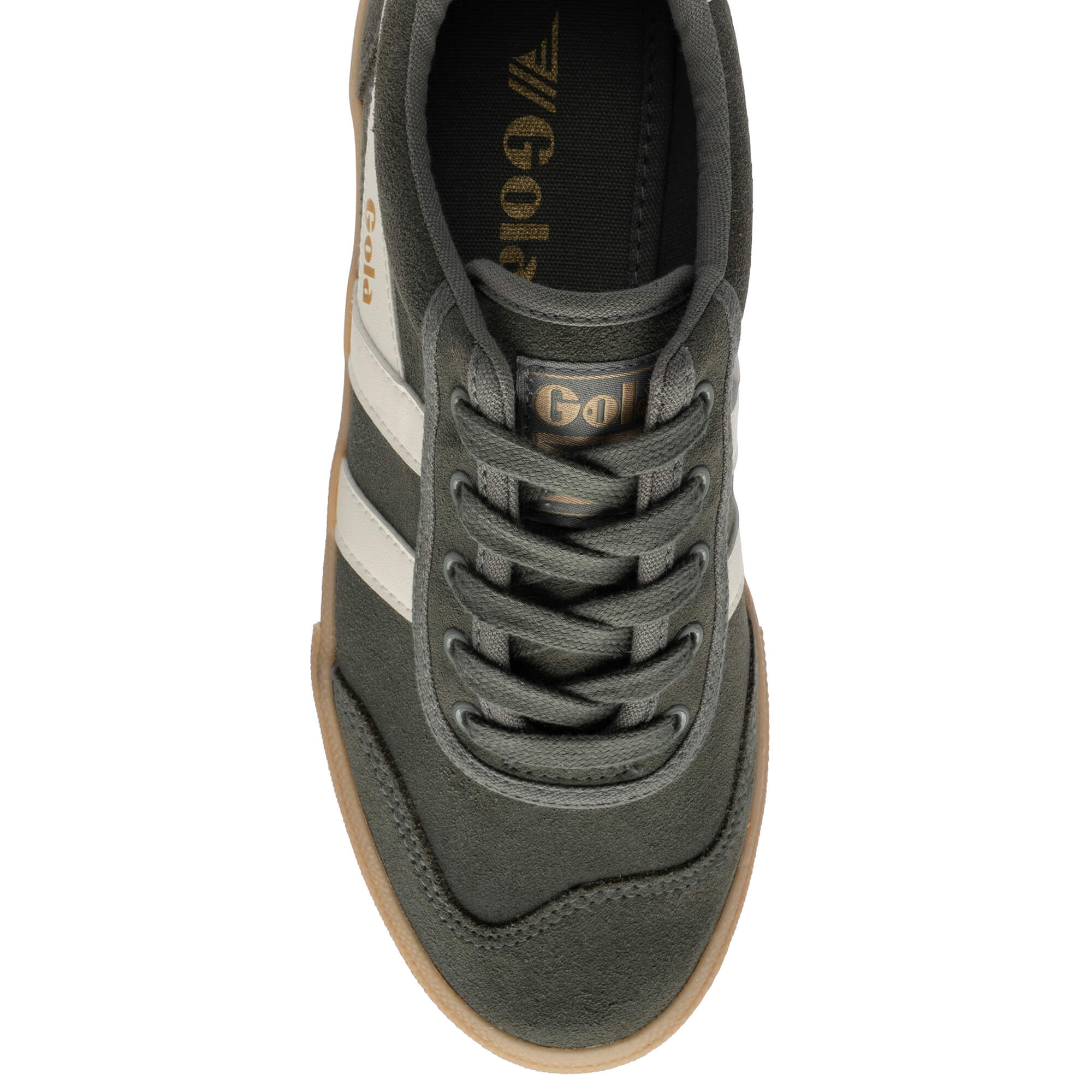 gola-badminton-damen-wildleder-sneaker-karamell-creme image 5