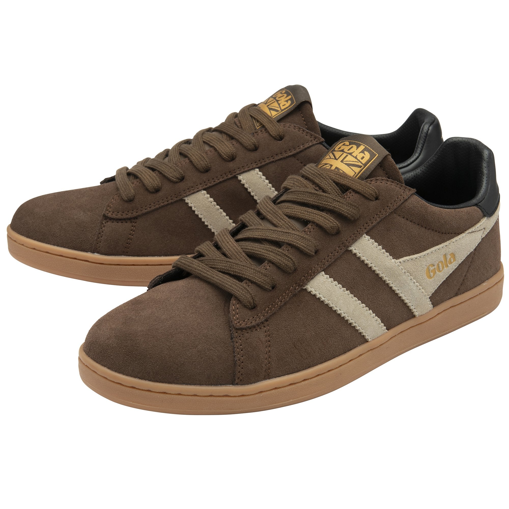 gola-equipe-ii-suede-herren-sneaker-otter-elfenbein image 3