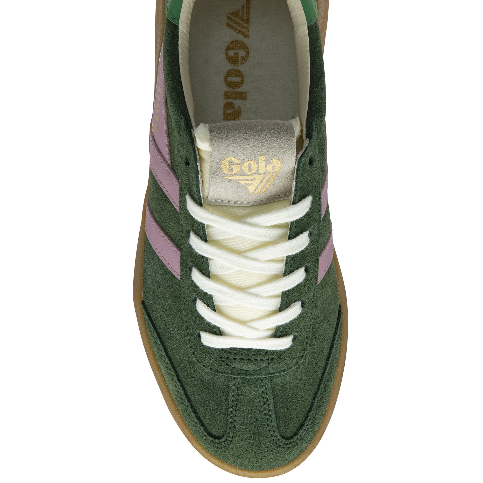 gola-athena-damen-sneaker-plateau-wildleder-evergreen image 5