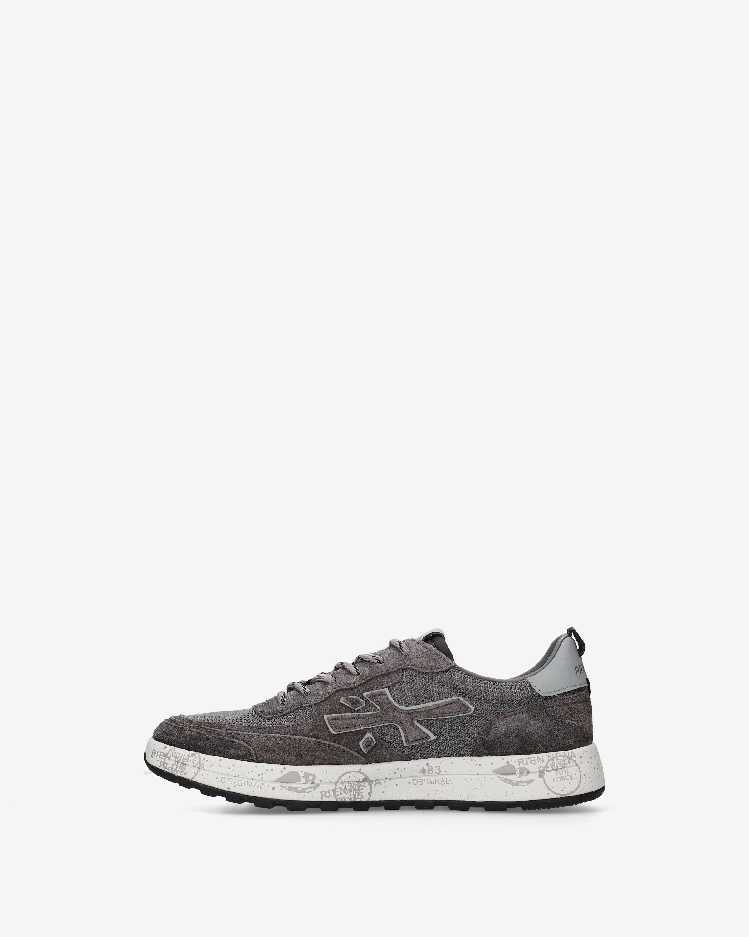 premiata-nous-8668-sneaker-anthrazit-grau-mesh-suede image 3