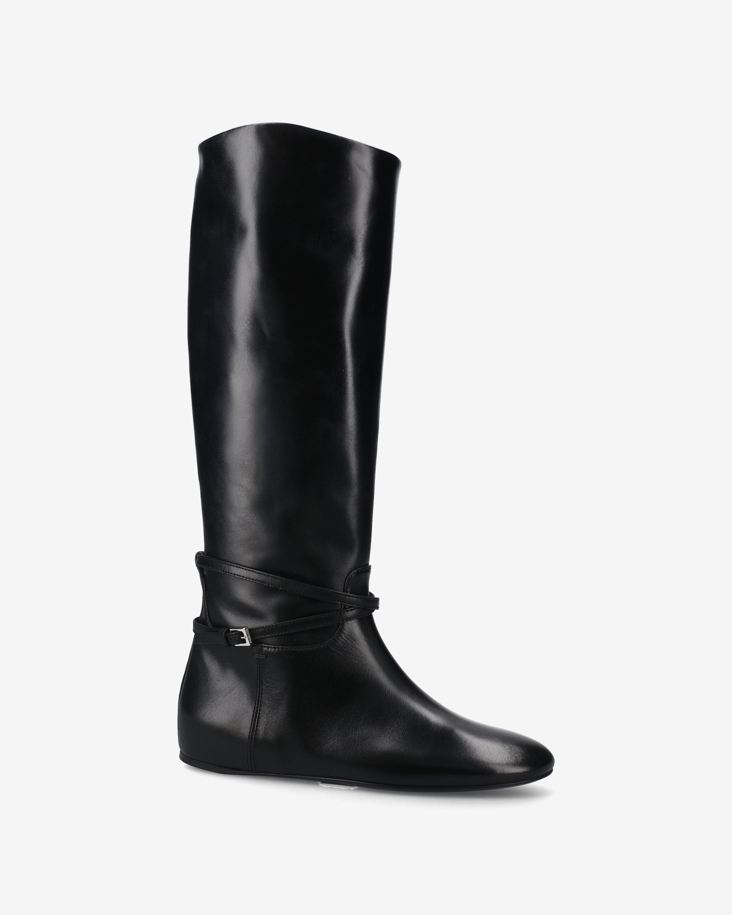 premiata-scarpe-in-pelle-nera-damen-stiefel-schwarz image 4