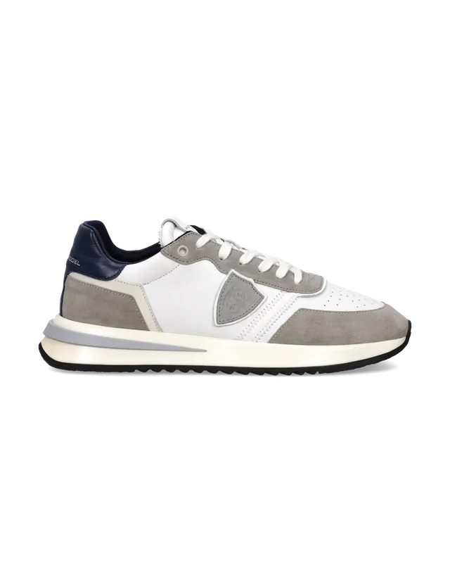 philippe-model-tropez-2-1-sneaker-herren-wei-grau-blau image 1