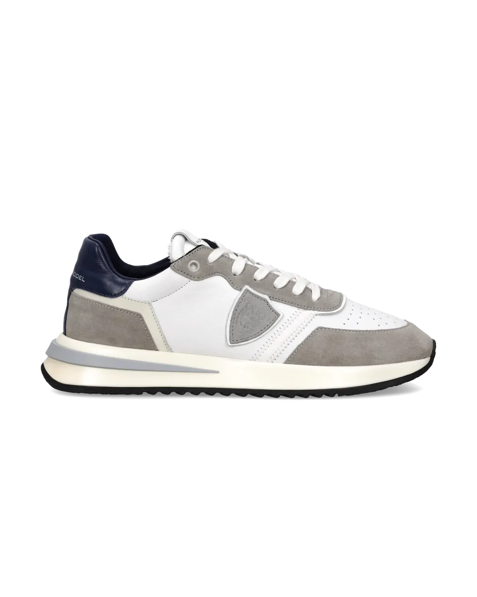 philippe-model-tropez-2-1-sneaker-herren-wei-grau-blau image 1