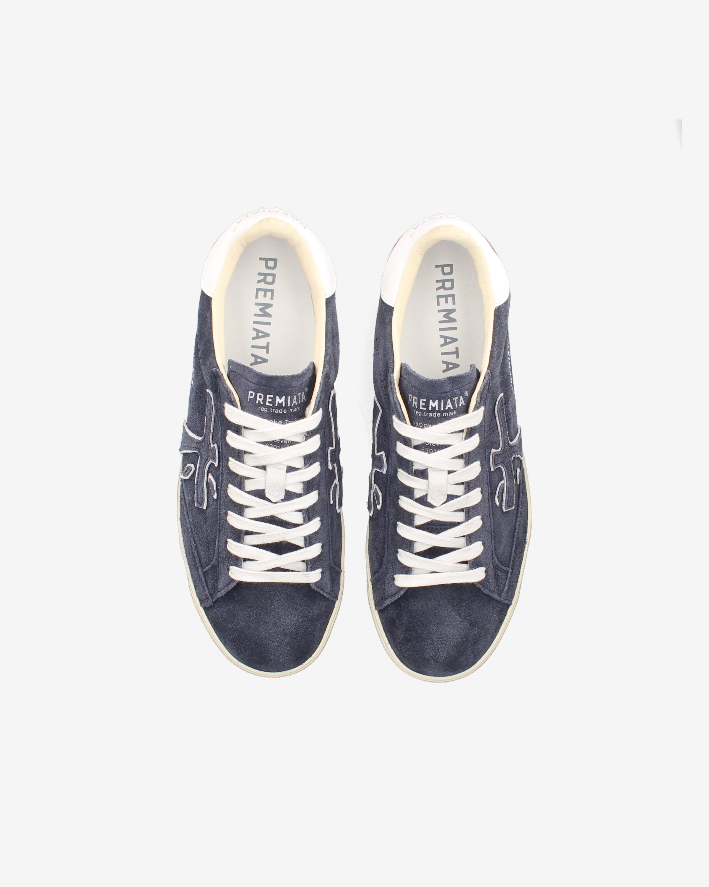 premiata-steven-6643-sneaker-herren-navy-suede image 6