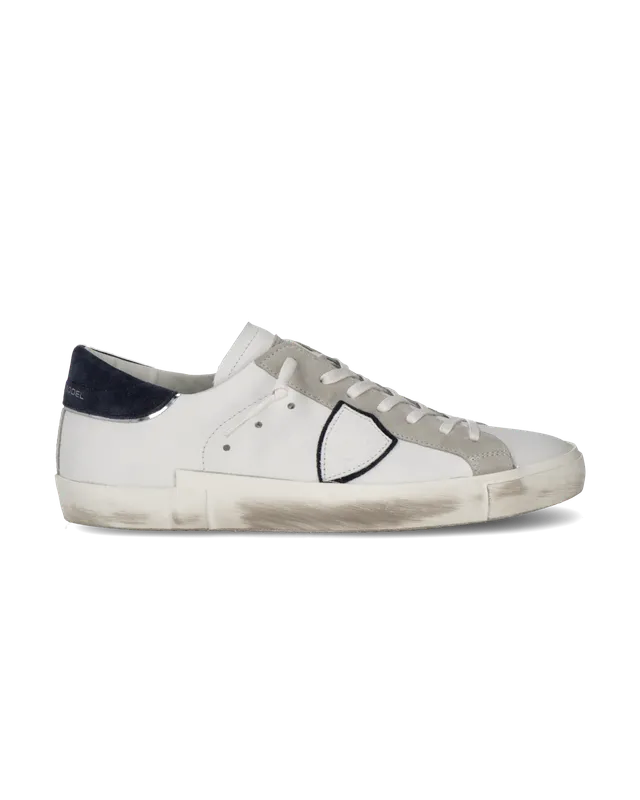 philippe-model-prsx-herren-low-top-sneaker-wei-blau image 1