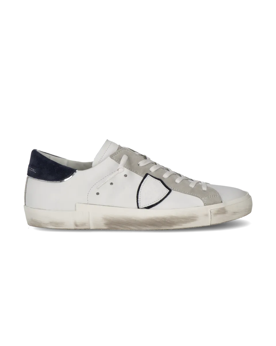 philippe-model-prsx-herren-low-top-sneaker-wei-blau image 1