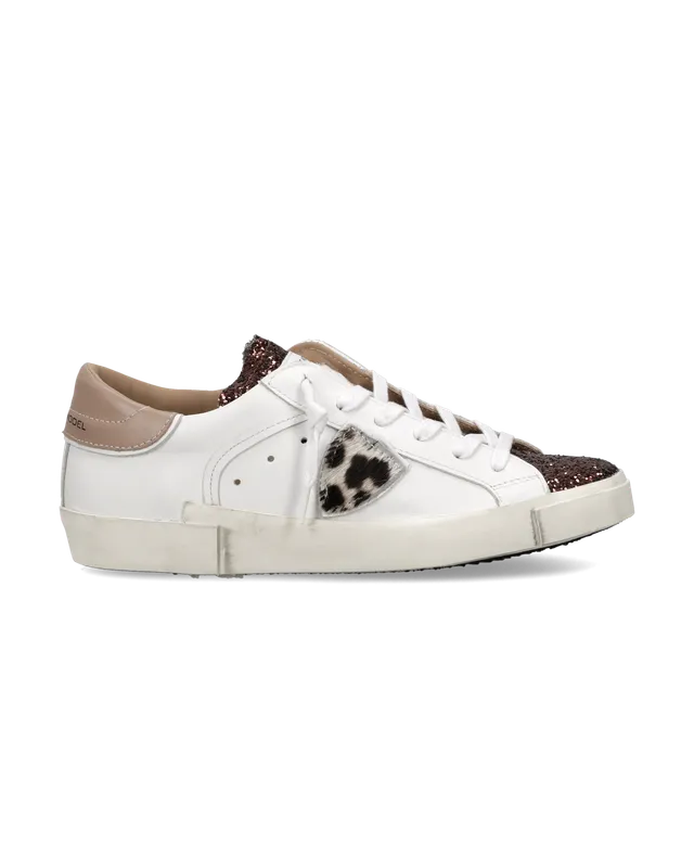 philippe-model-prsx-damen-sneaker-wei-bronze-beige-animal image 1