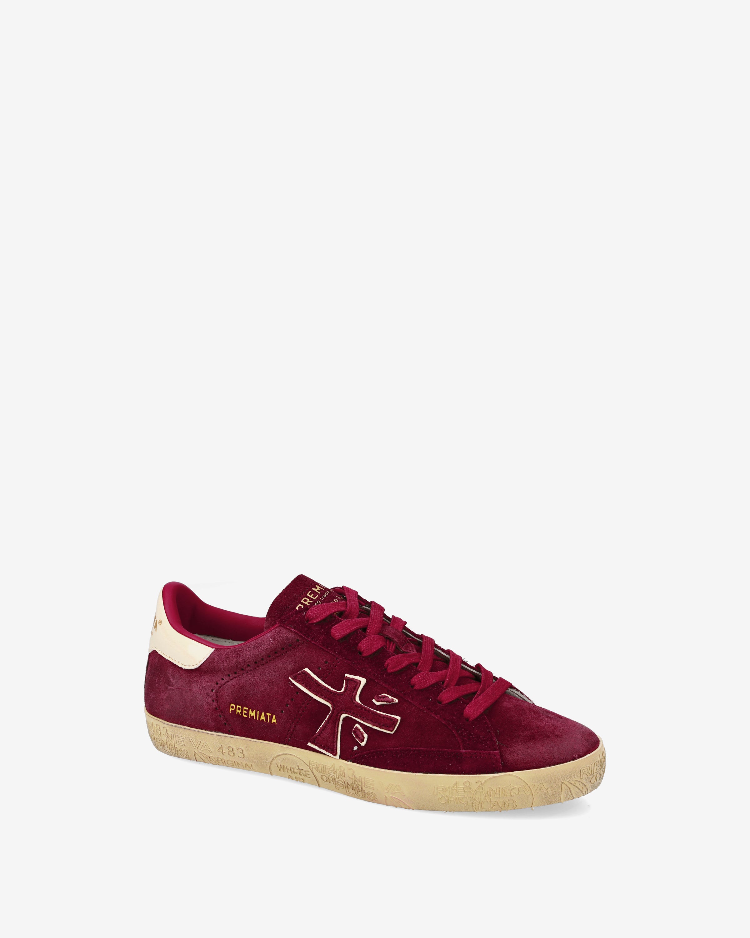 premiata-stevend-7626-sneaker-suede-rubinrot-vintage image 4