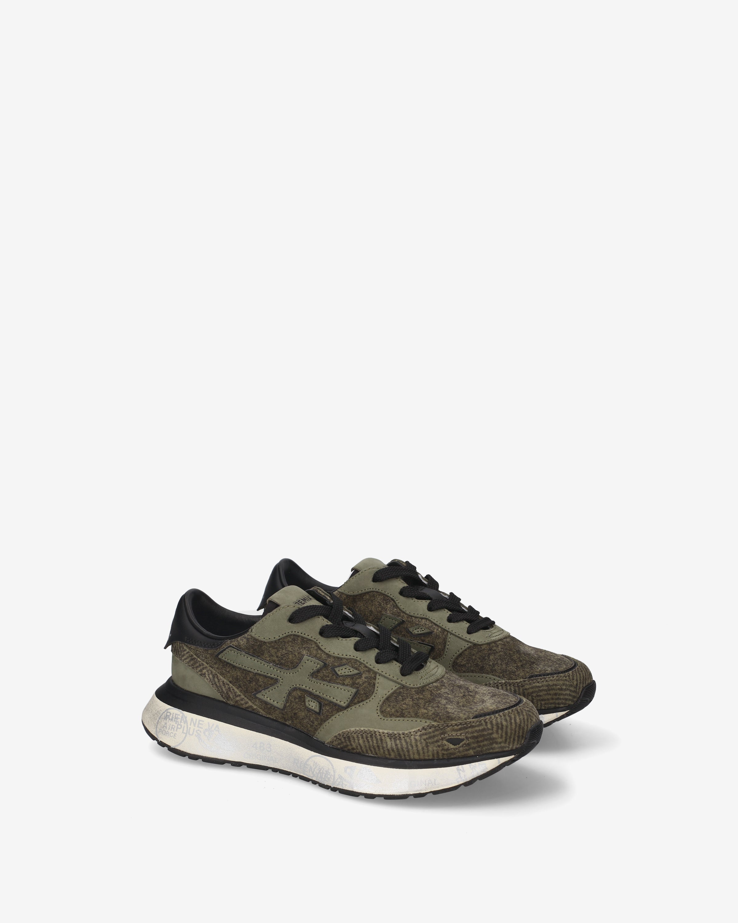 premiata-lauryn-8550-sneaker-damen-olive-used-look image 2