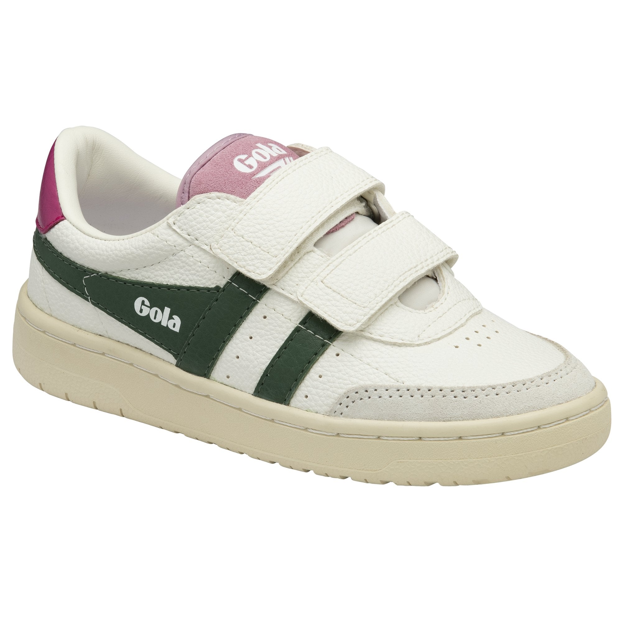 gola-falcon-strap-kinder-sneaker-wei-tannengr-n-fuchsia image 2