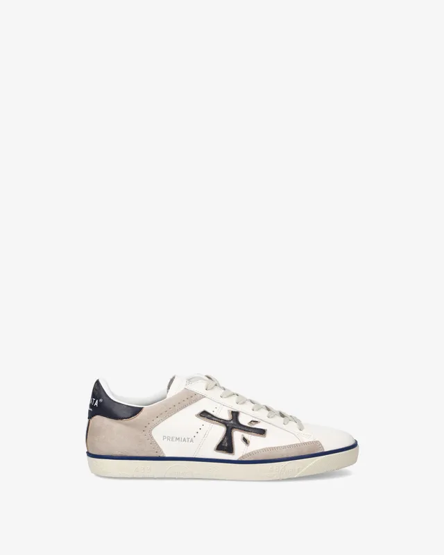 premiata-steven-7285-herren-sneaker-creme image 1