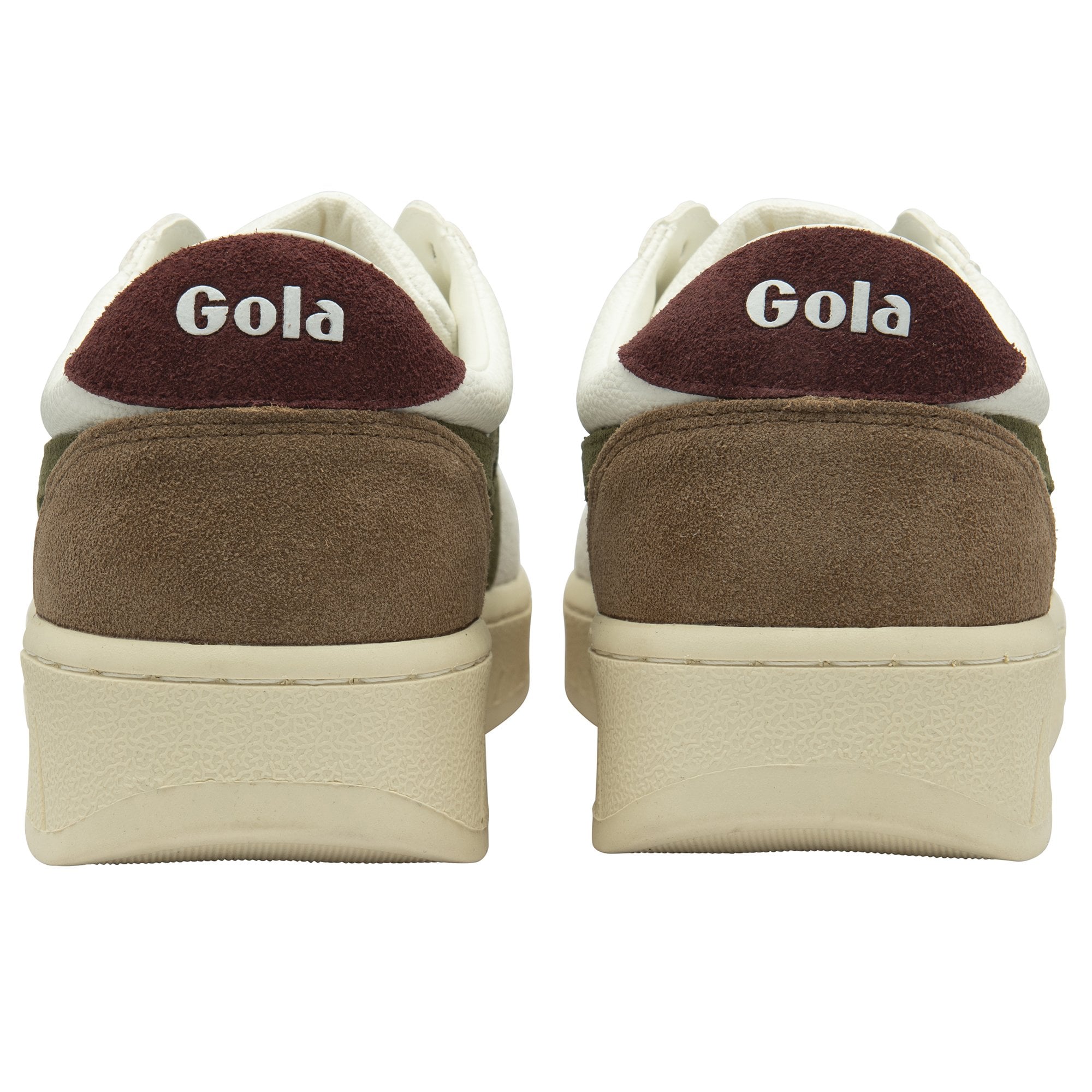 gola-grandslam-trident-herren-sneaker-wei-khaki-burgunder image 4