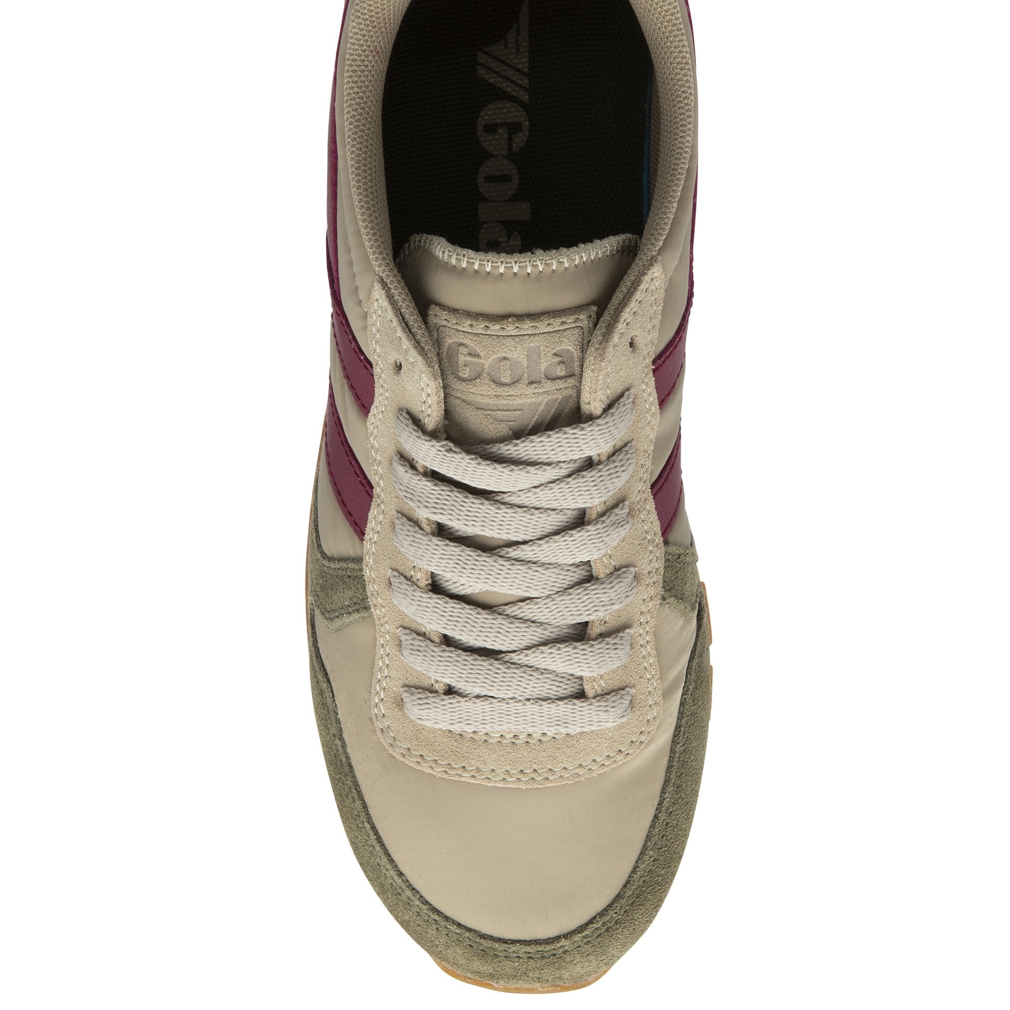 gola-daytona-chute-damen-sneaker-beige-khaki-kirschrot image 5