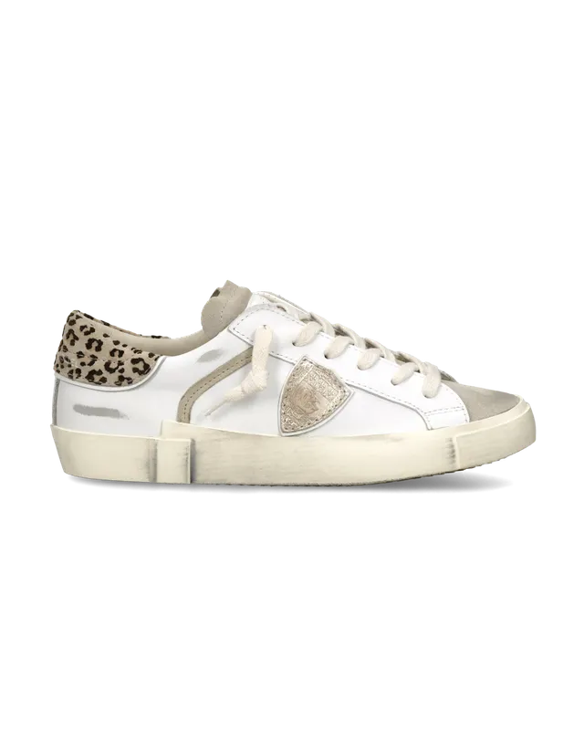 philippe-model-prsx-damen-sneaker-wei-schlamm-animal-print image 1