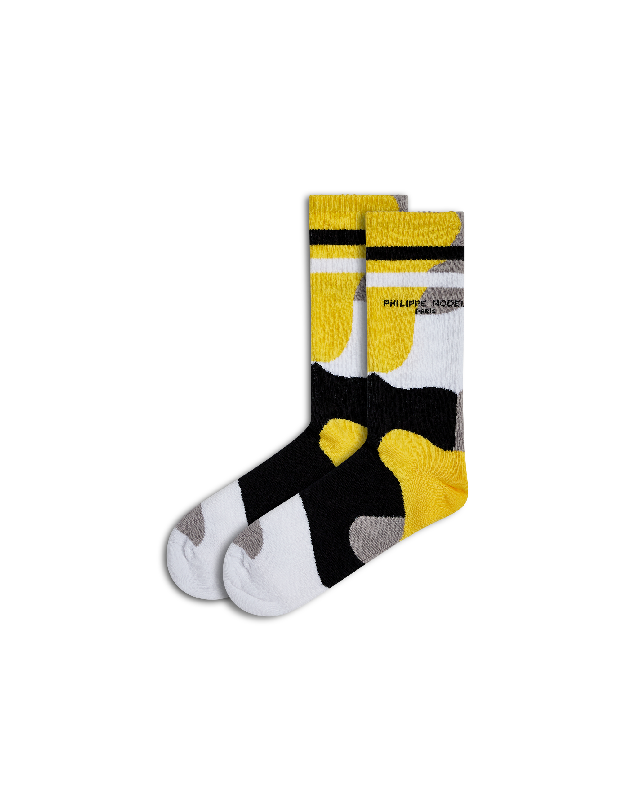 philippe-model-baumwoll-socken-unisex-wei-gelb image 1