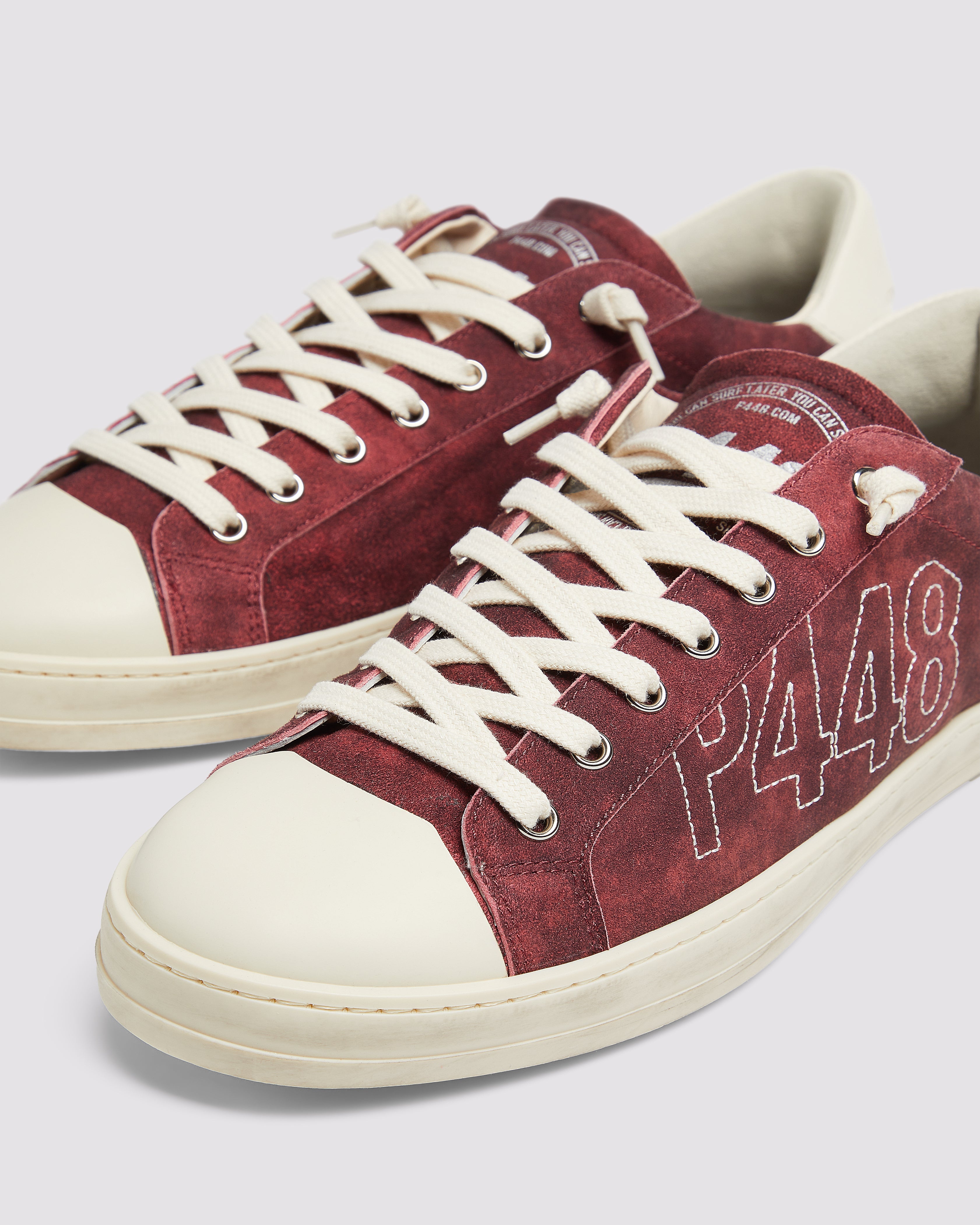 p448-john-stitch-wine-low-top-sneaker-damen image 5
