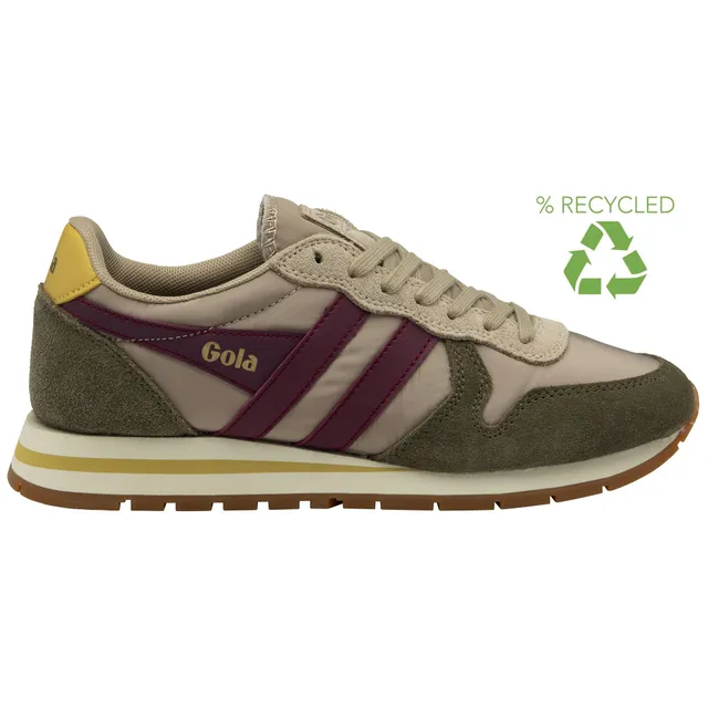 gola-daytona-chute-damen-sneaker-beige-khaki-kirschrot image 1