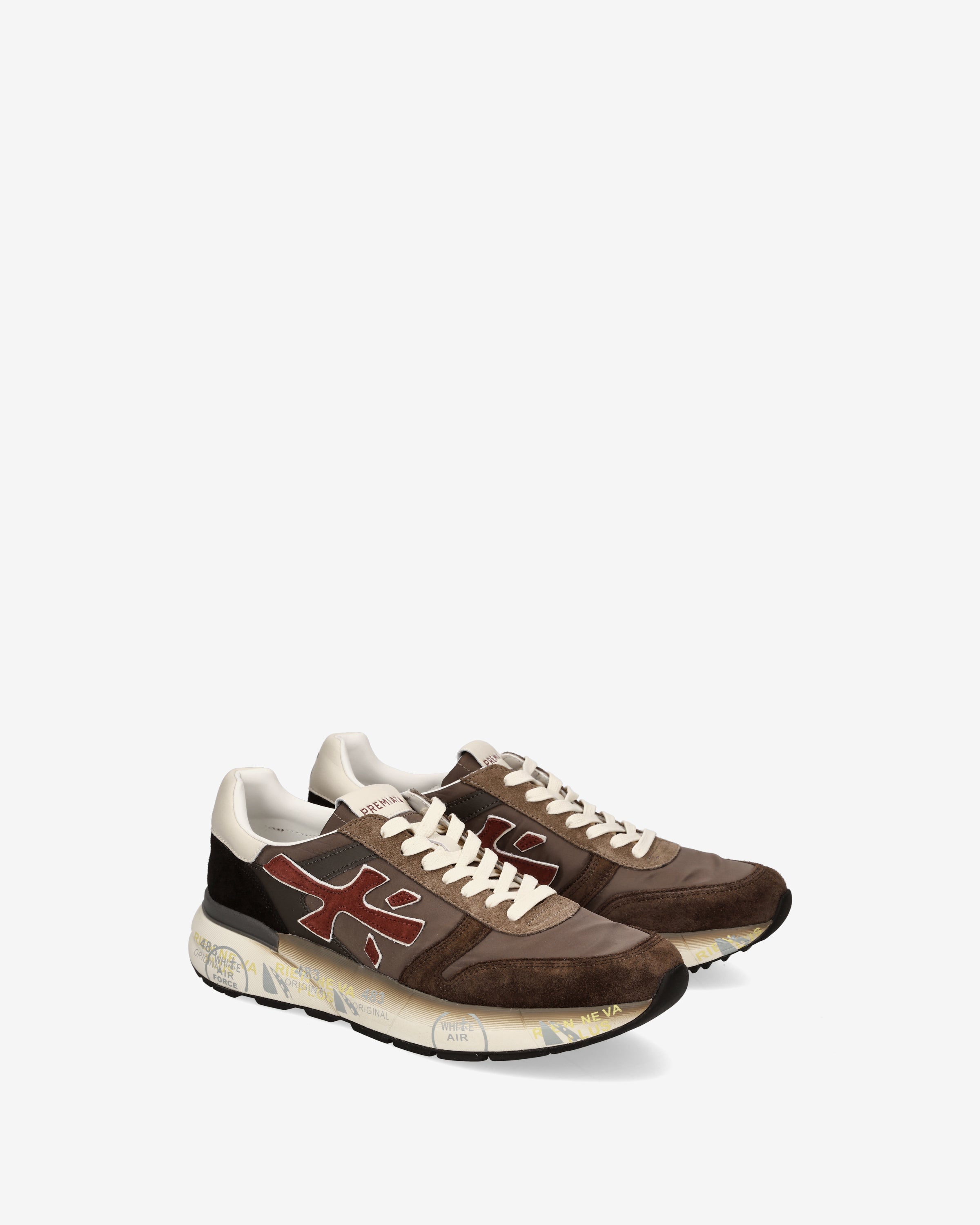 premiata-mick-7714-sneaker-braun-schwarz-herren image 2