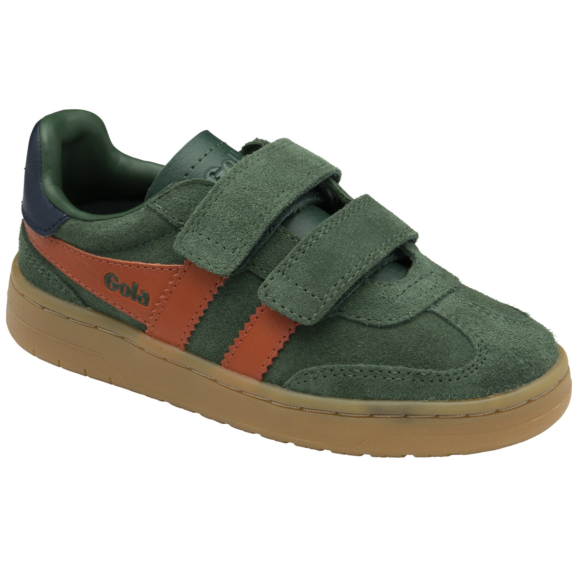 gola-viper-strap-kinder-sneaker-orange-marine-mit-doppel-klett image 2