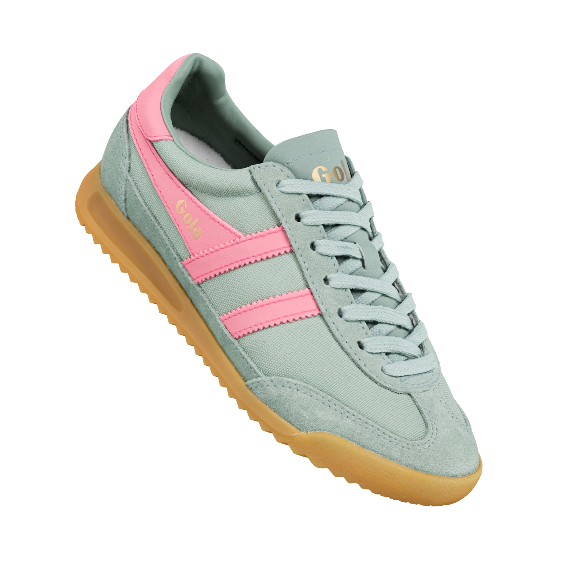 gola-tornado-sneaker-f-r-damen-gr-n-nylon-neonpink image 5