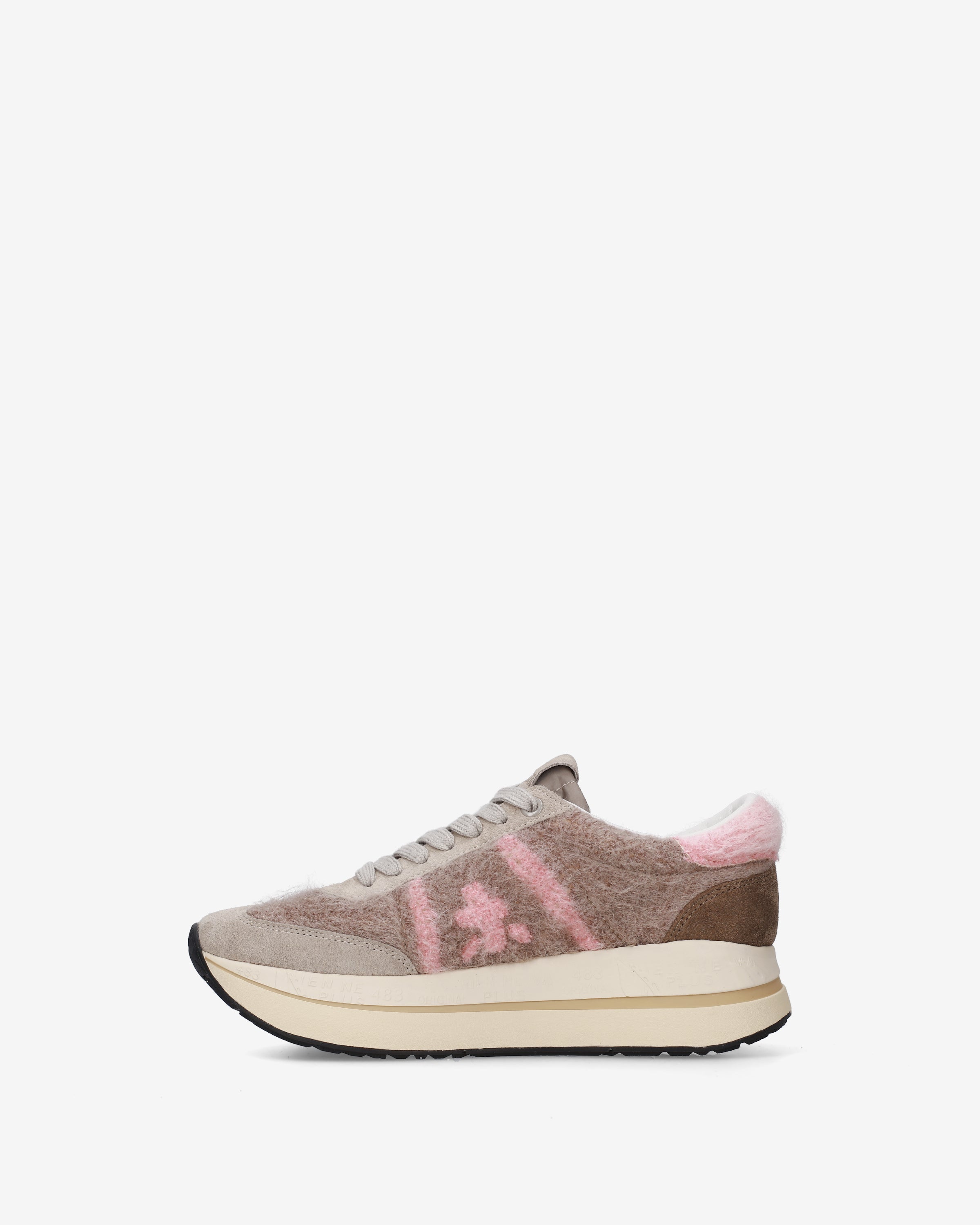 premiata-bethcoin-8708-sneaker-damen-beige-pink-mohair image 3