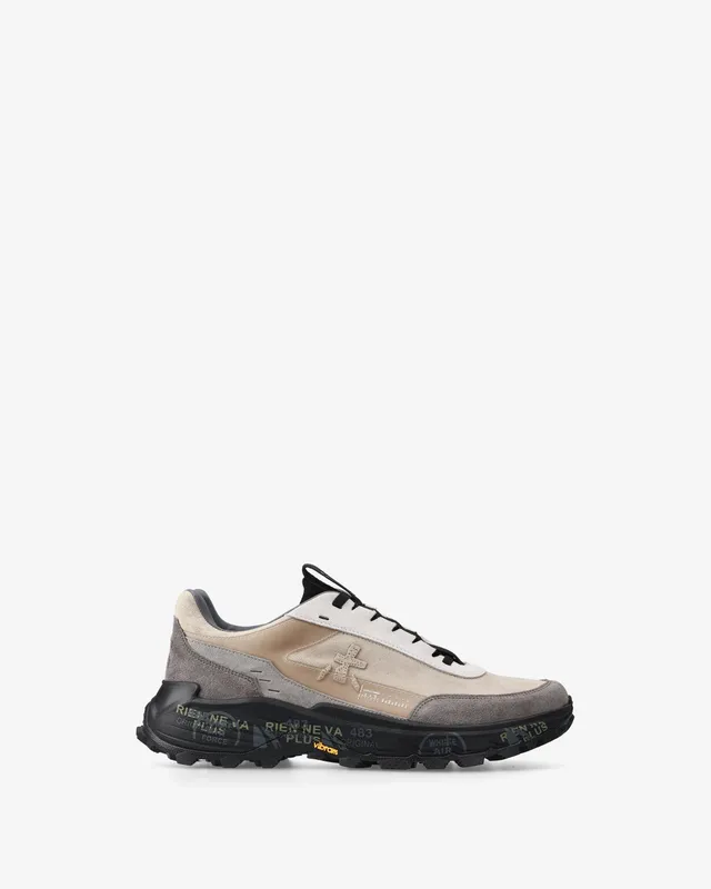 premiata-devin-434-sneaker-herren-beige-mit-vibram image 1