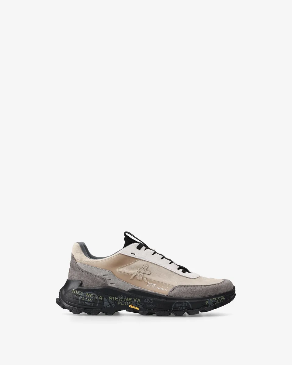 premiata-devin-434-sneaker-herren-beige-mit-vibram image 1
