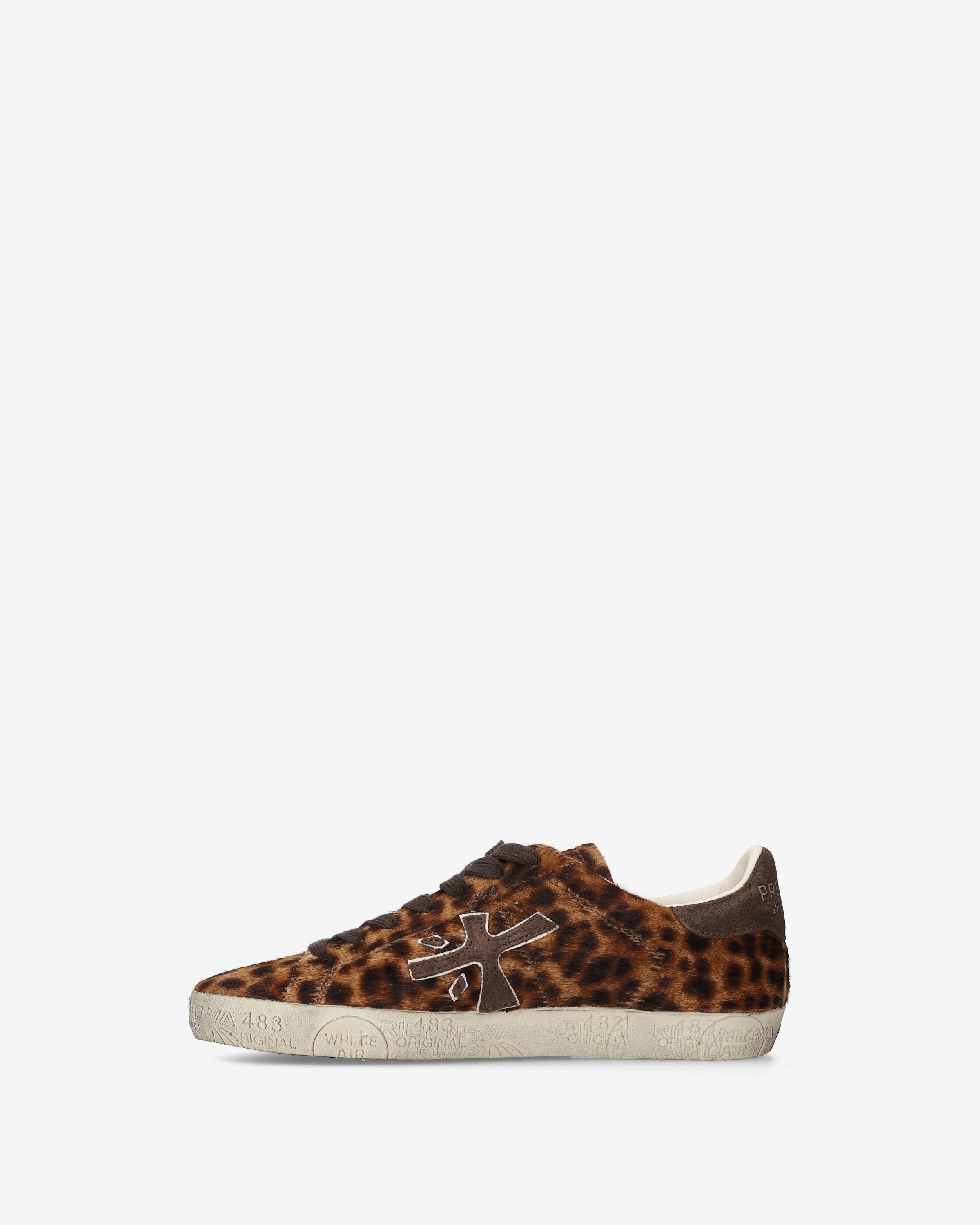 premiata-stevend-8711-damen-sneaker-braun-animalier-cavallino-suede image 3