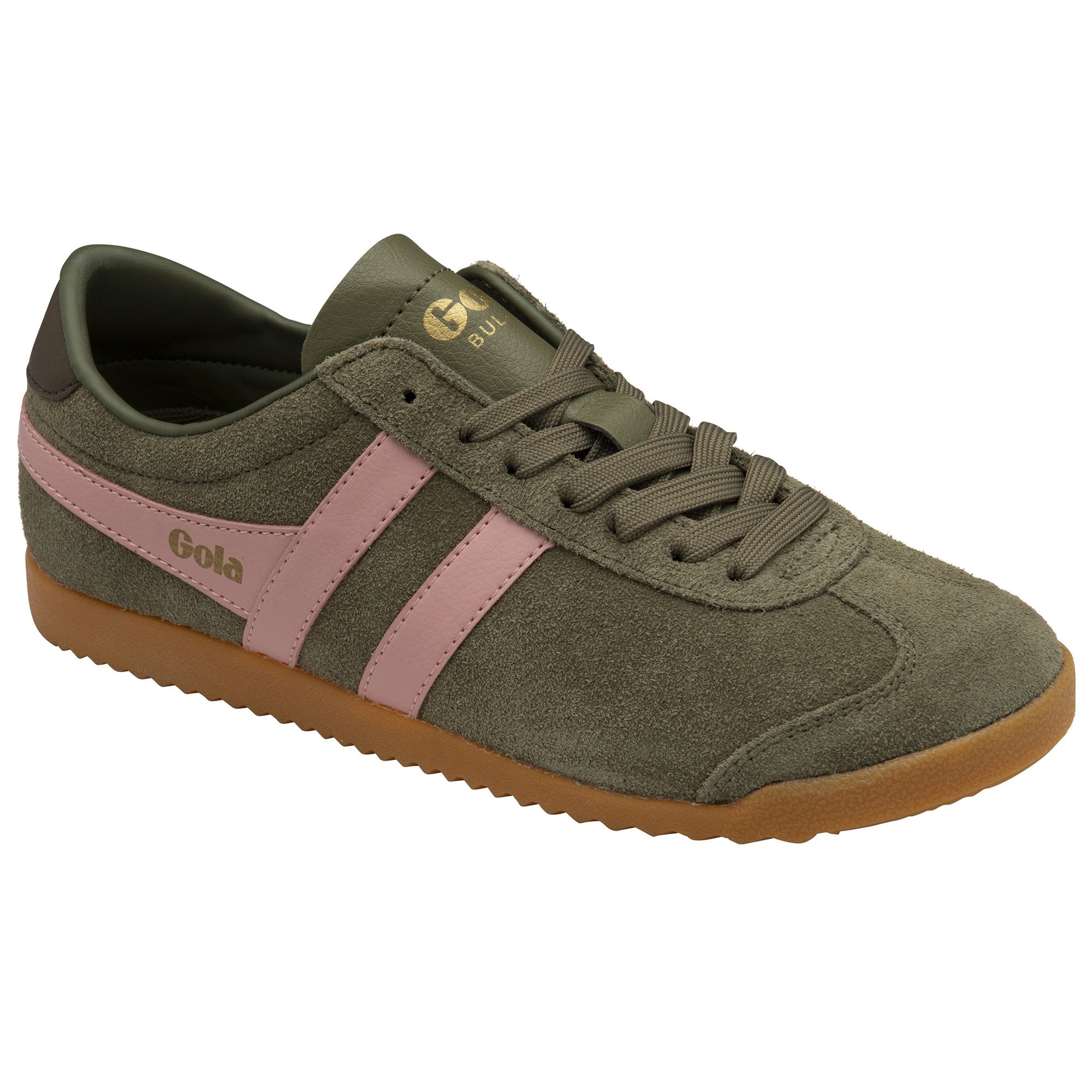 gola-bullet-suede-damen-sneaker-khaki-koralle image 2