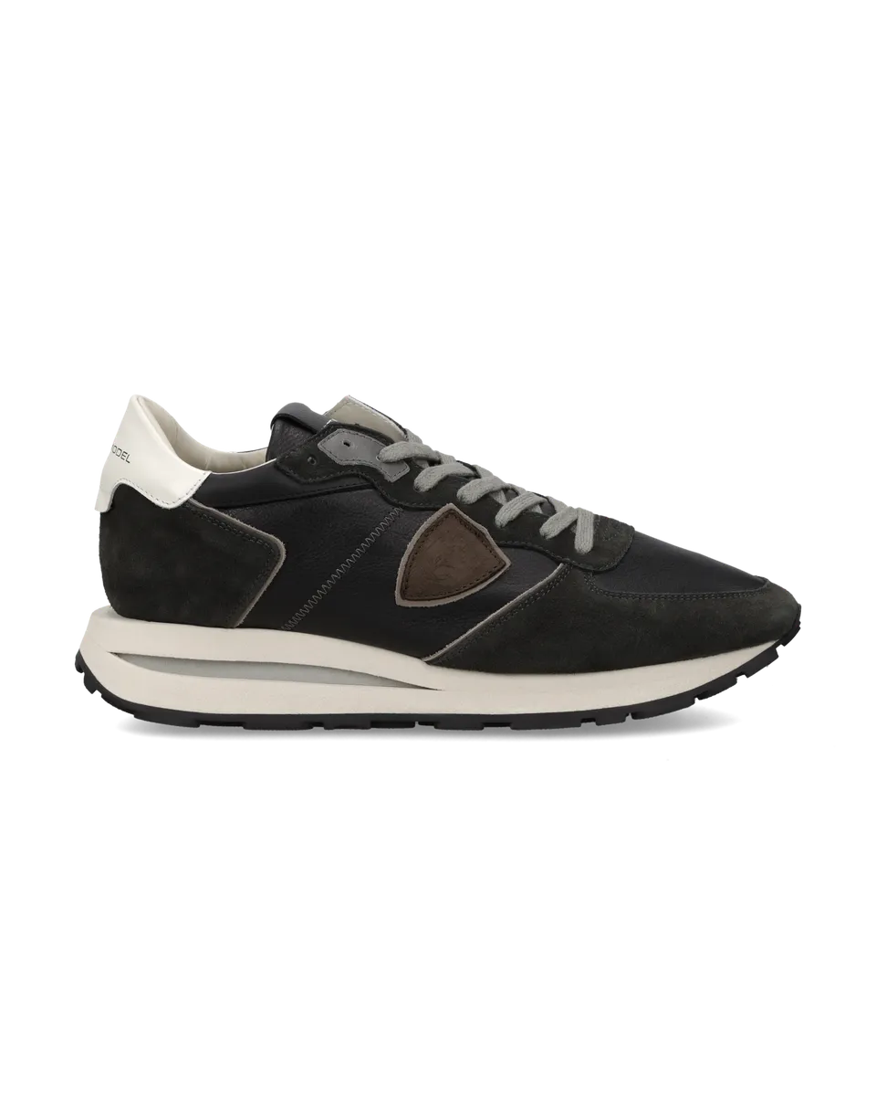 philippe-model-tropez-haute-herren-high-top-sneaker-schwarz-wei image 1