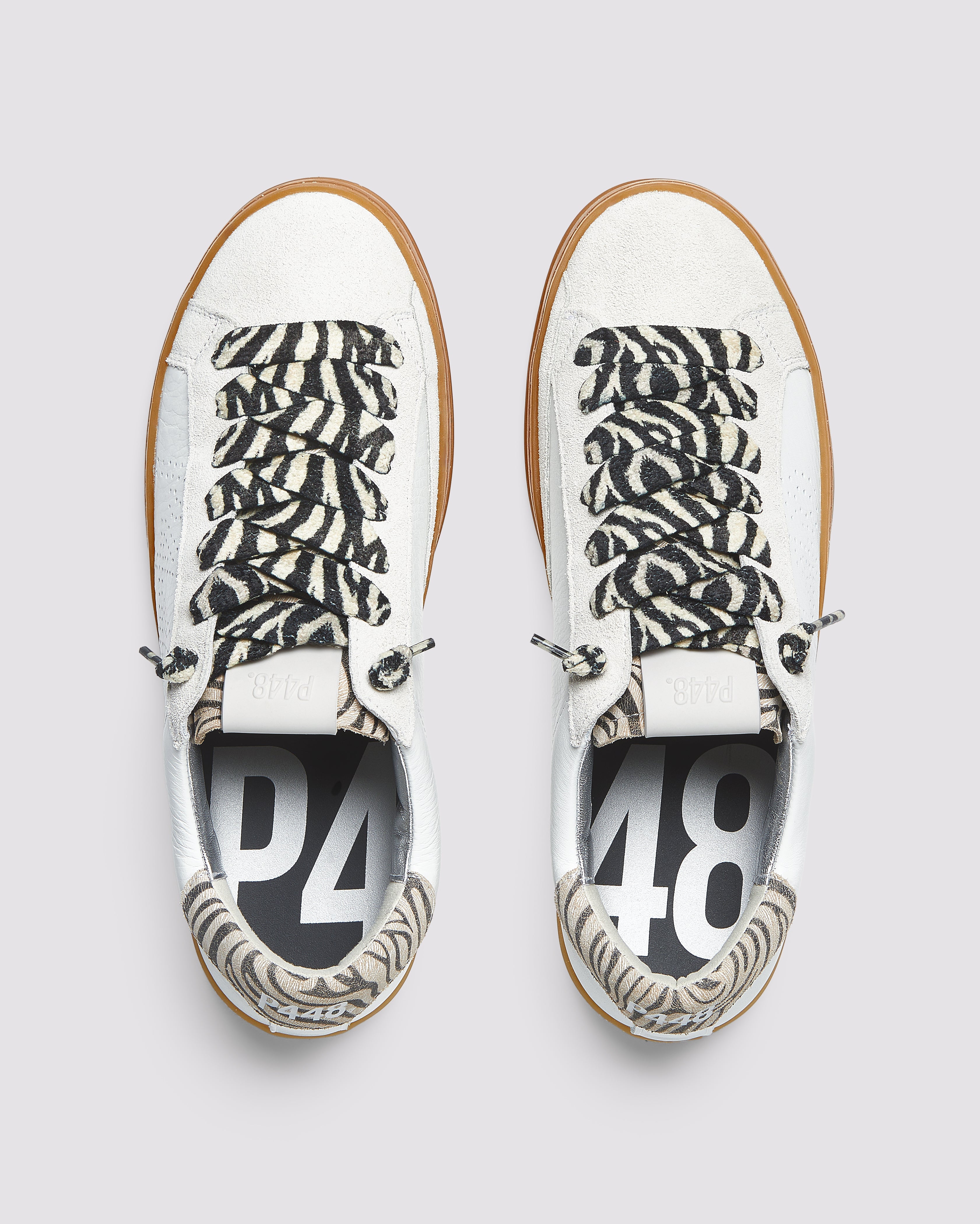 p448-john-wild-zebra-white-damen-sneaker-low-top image 2