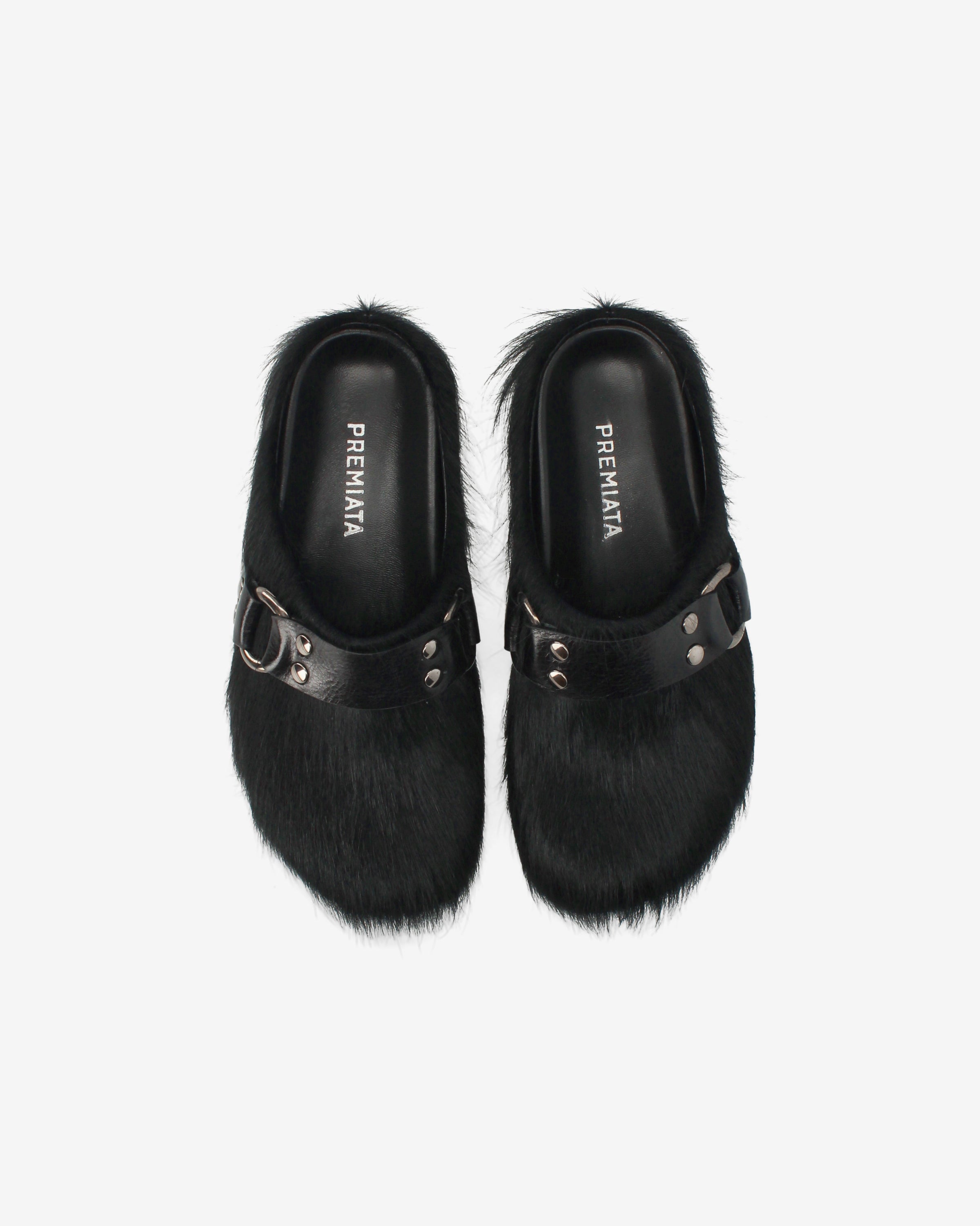 premiata-mules-fur-damen-mule-schwarz-hair-on-made-in-italy image 6