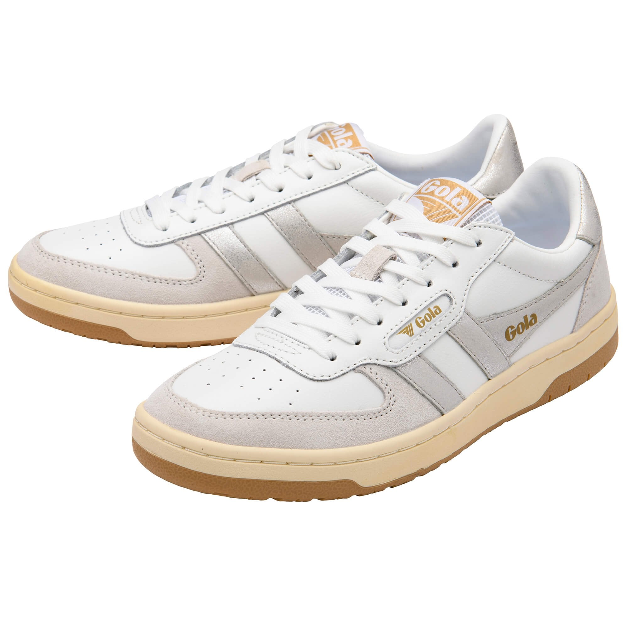 gola-hawk-damen-sneaker-wei-silber-leder-mix image 3