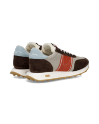 philippe-model-tour-herren-running-sneaker-beige-braun-rot image 2