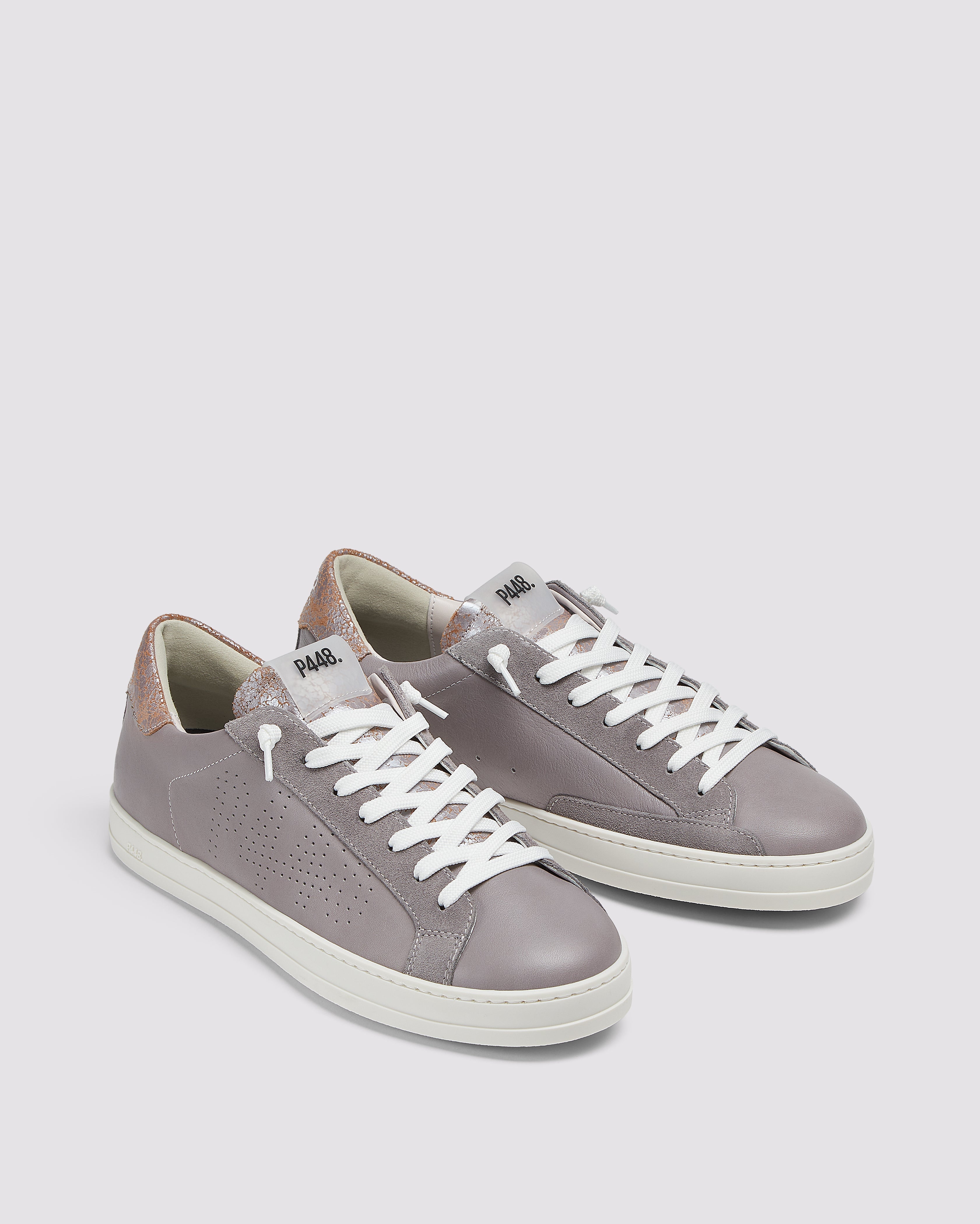p448-john-metallic-silk-low-top-sneaker-grau-damen image 3