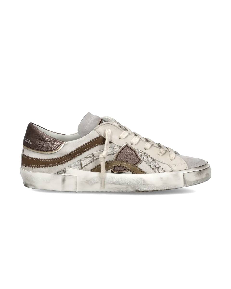 philippe-model-prsx-sneaker-damen-wei-bronze image 1