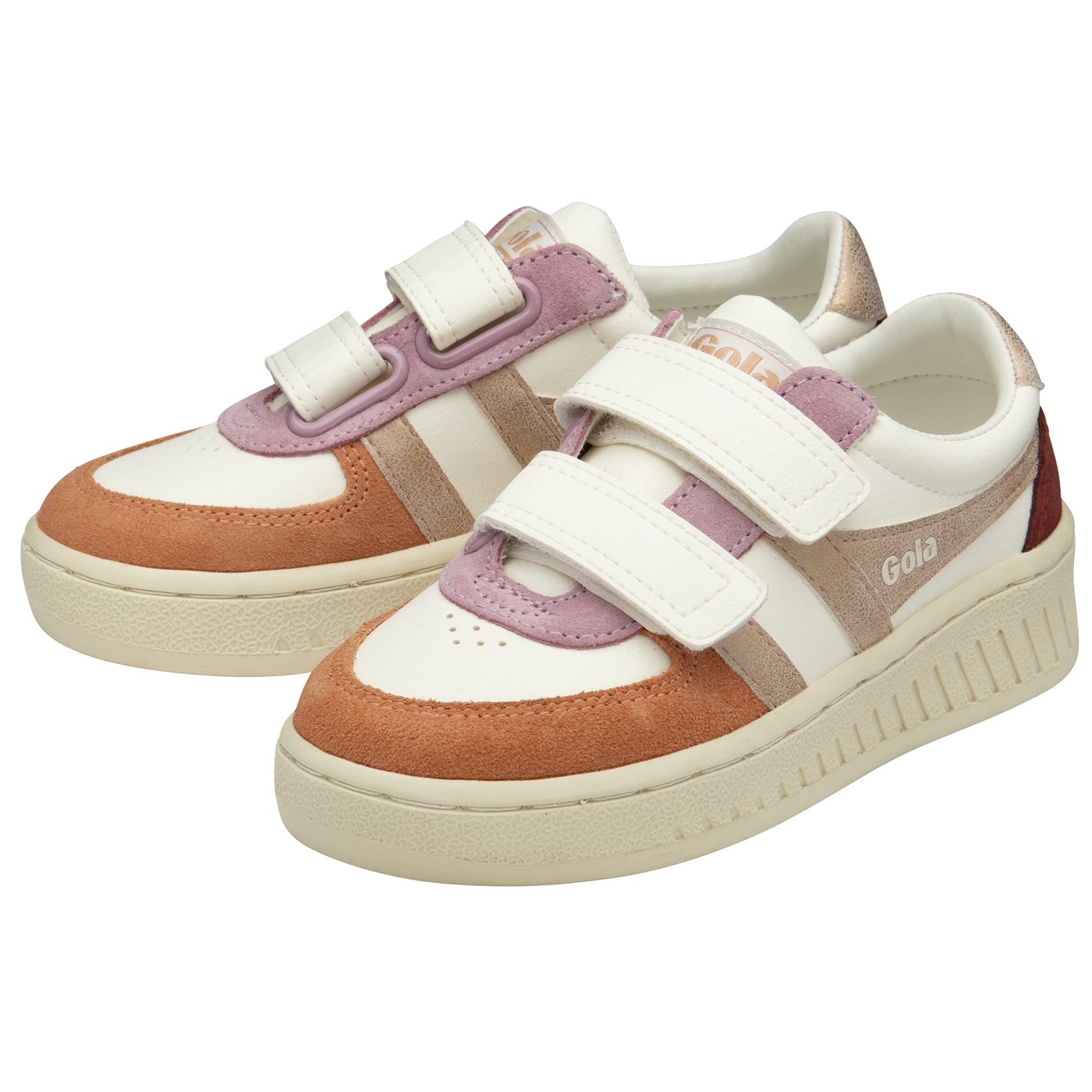 gola-grandslam-quadrant-strap-trainer-f-r-kinder-off-white-terracotta image 3