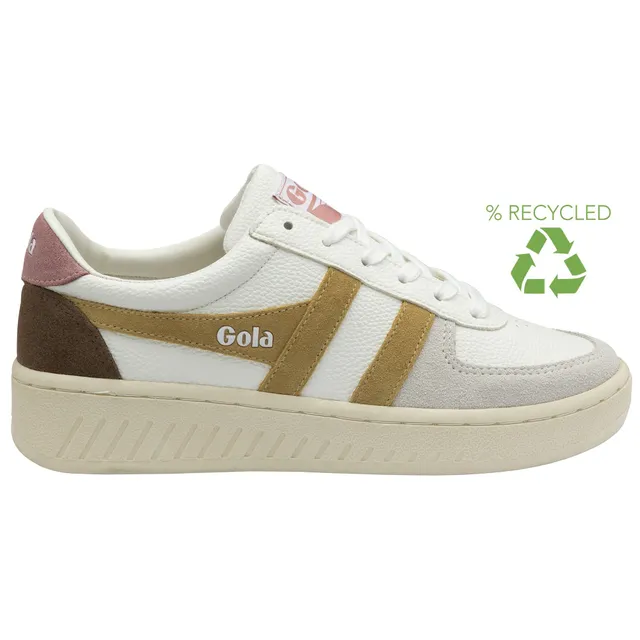 gola-grandslam-trident-damen-court-sneaker-wei-braun-altrosa image 1
