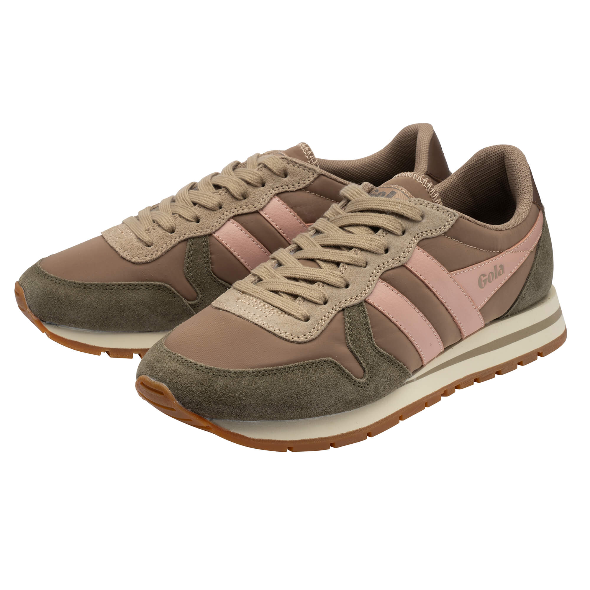 gola-daytona-chute-damen-sneaker-cappuccino-khaki-perlrosa image 3