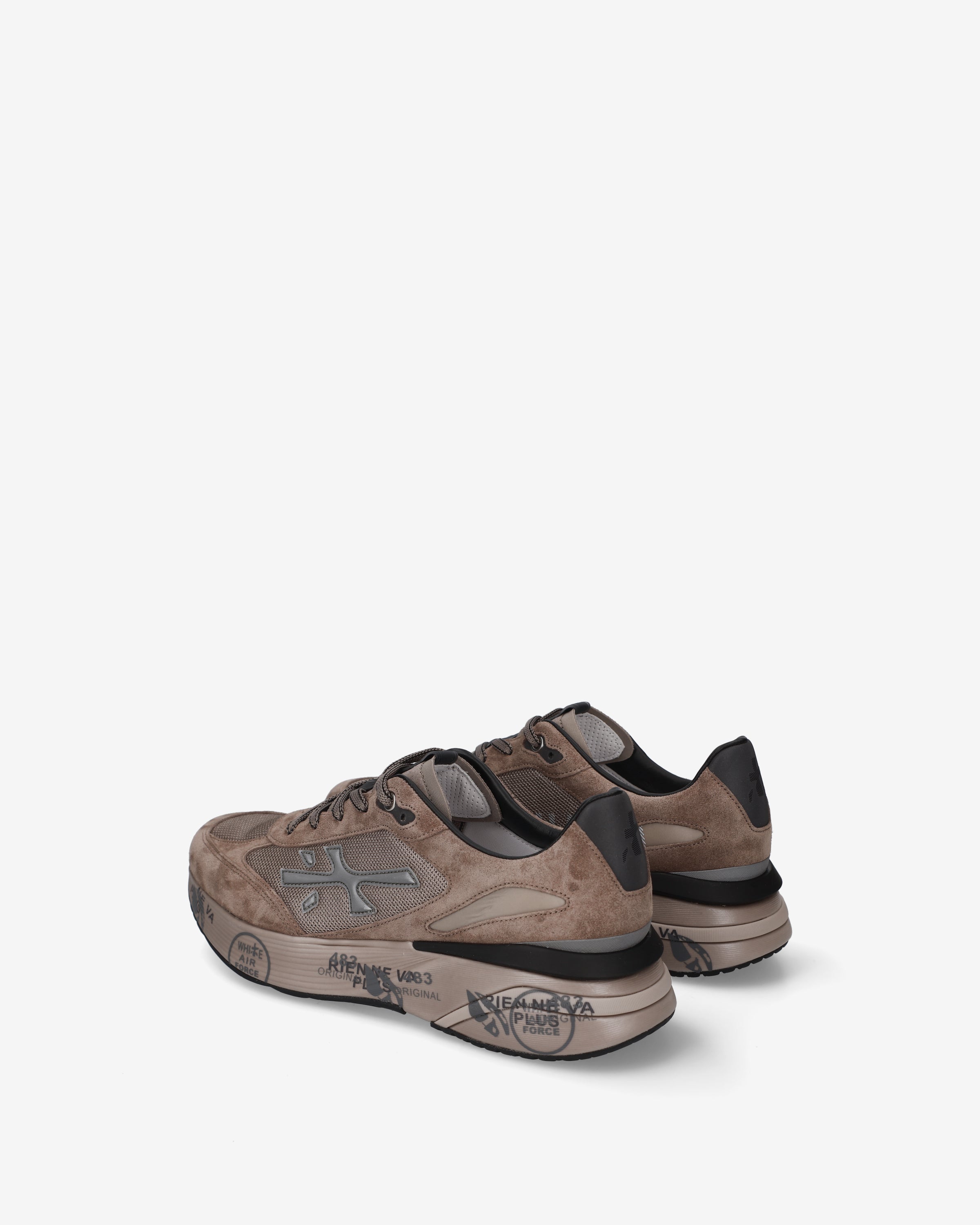 premiata-moerun-8699-herren-sneaker-taupe-suede-mesh image 5