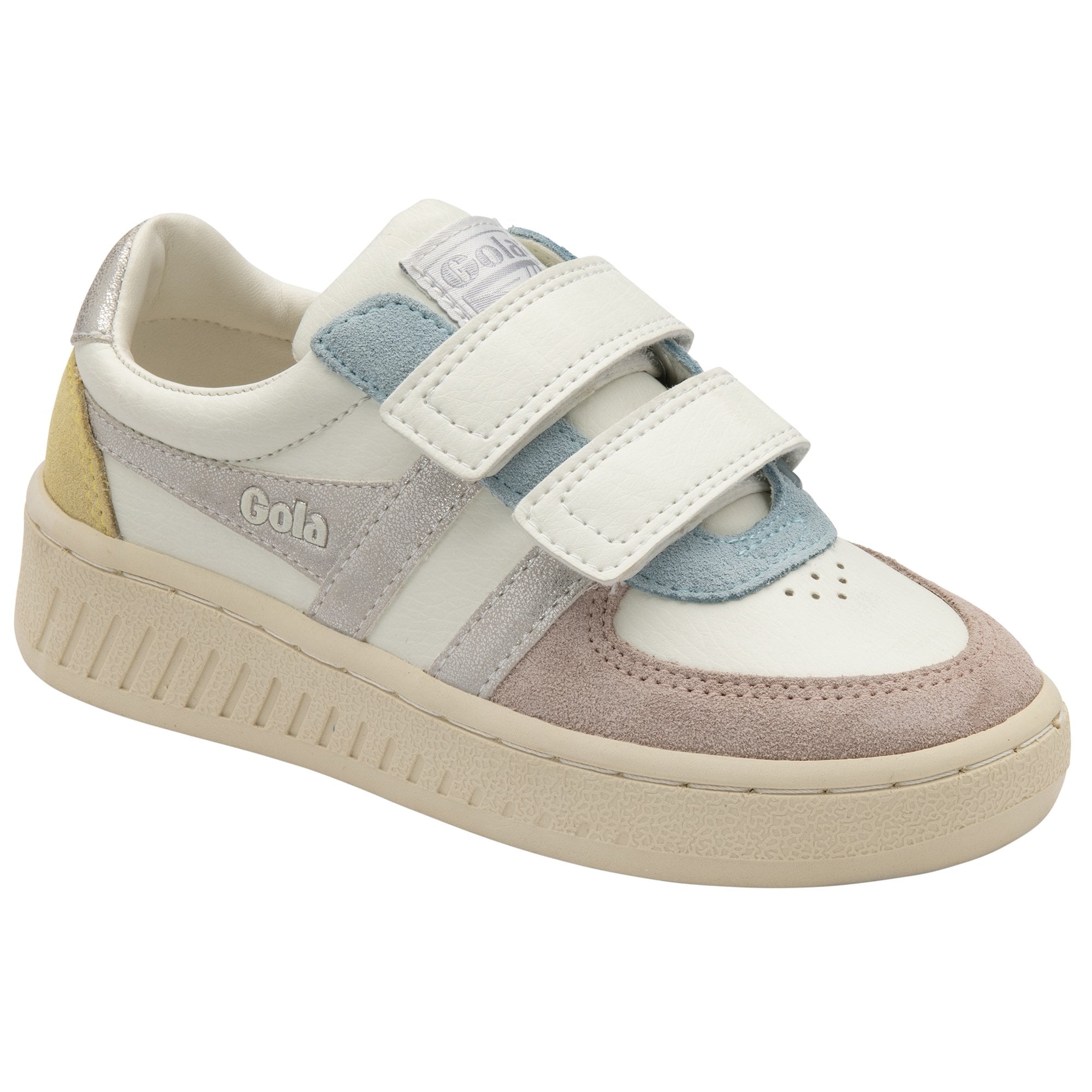 gola-grandslam-quadrant-strap-sneaker-f-r-kinder-wei-multi-mit-klettverschluss image 2