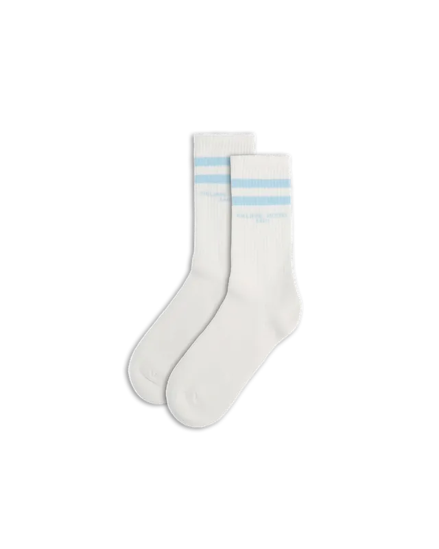 philippe-model-chaussettes-socken-baumwolle-wei-hellblau image 1