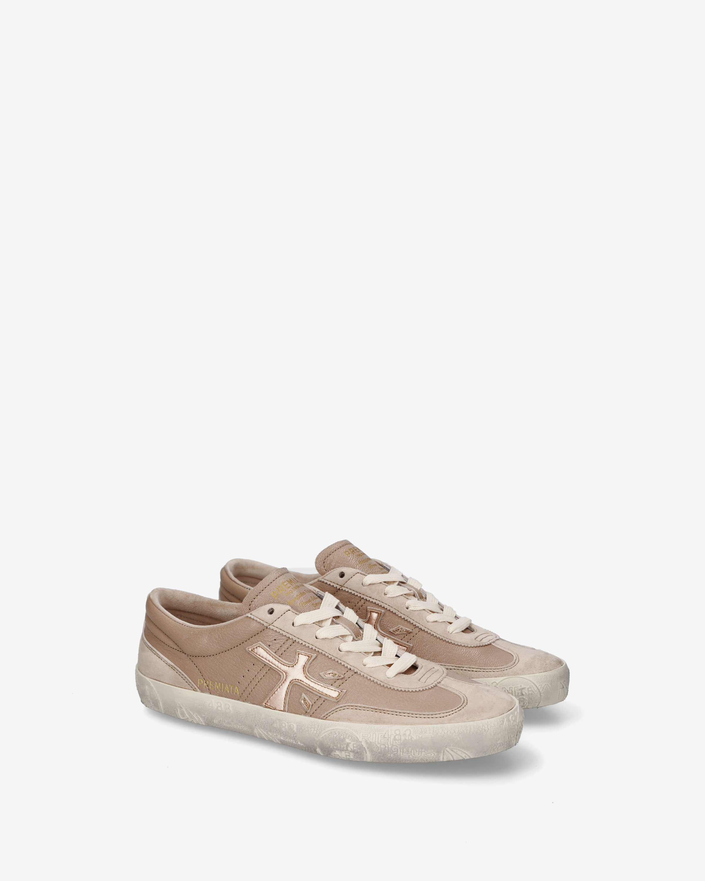 premiata-davidd-8605-sneaker-damen-beige image 2