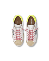 philippe-model-prsx-damen-sneaker-wei-beige-gelb-fluo image 5