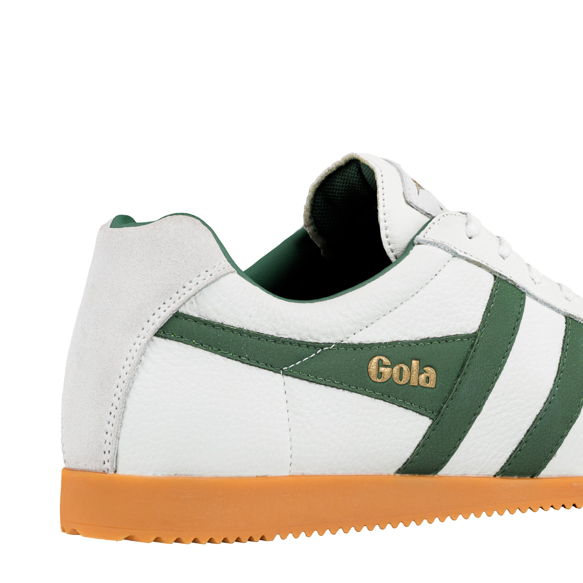 gola-harrier-herren-sneaker-wei-gr-n-leder-klassiker image 6
