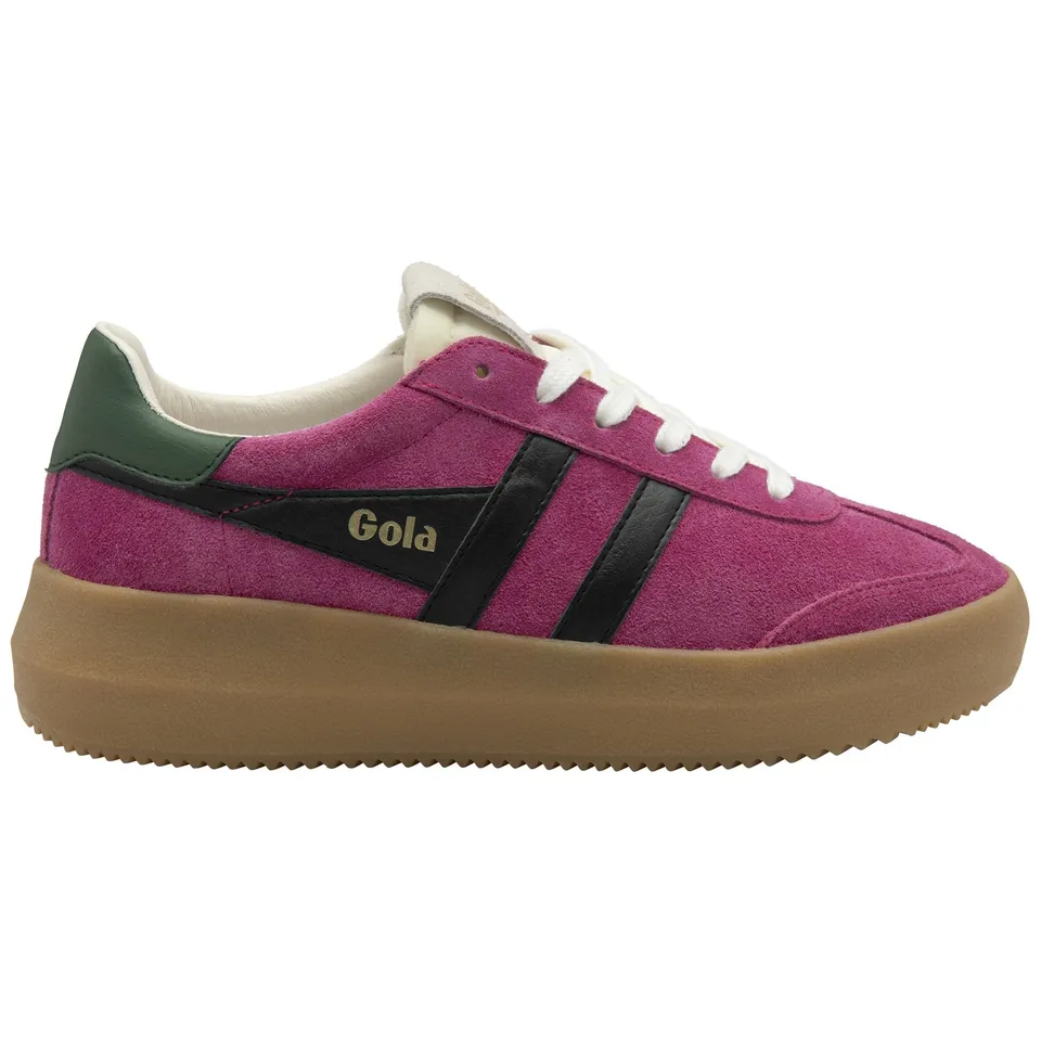 gola-athena-sneaker-f-r-damen-mit-plateau-in-fuchsia-schwarz-gr-n image 1