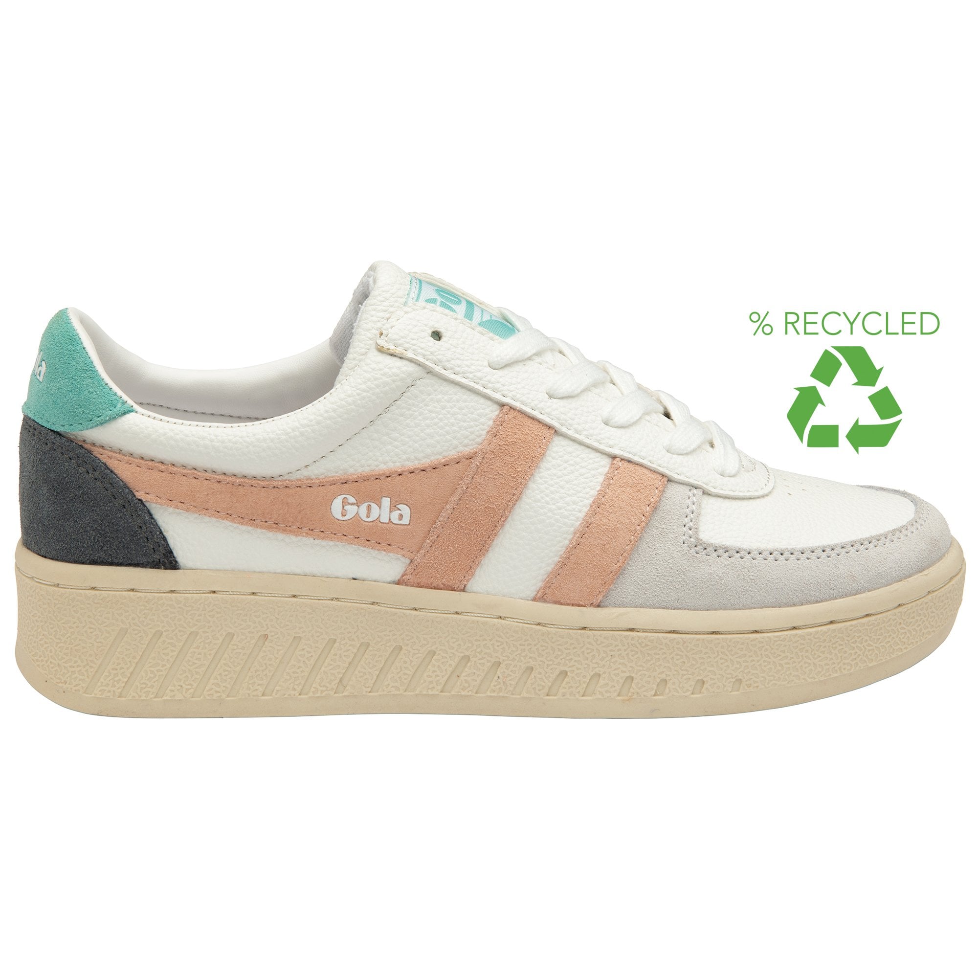gola-grandslam-trident-damen-sneaker-wei-perlmuttrosa-meeresnebel image 1