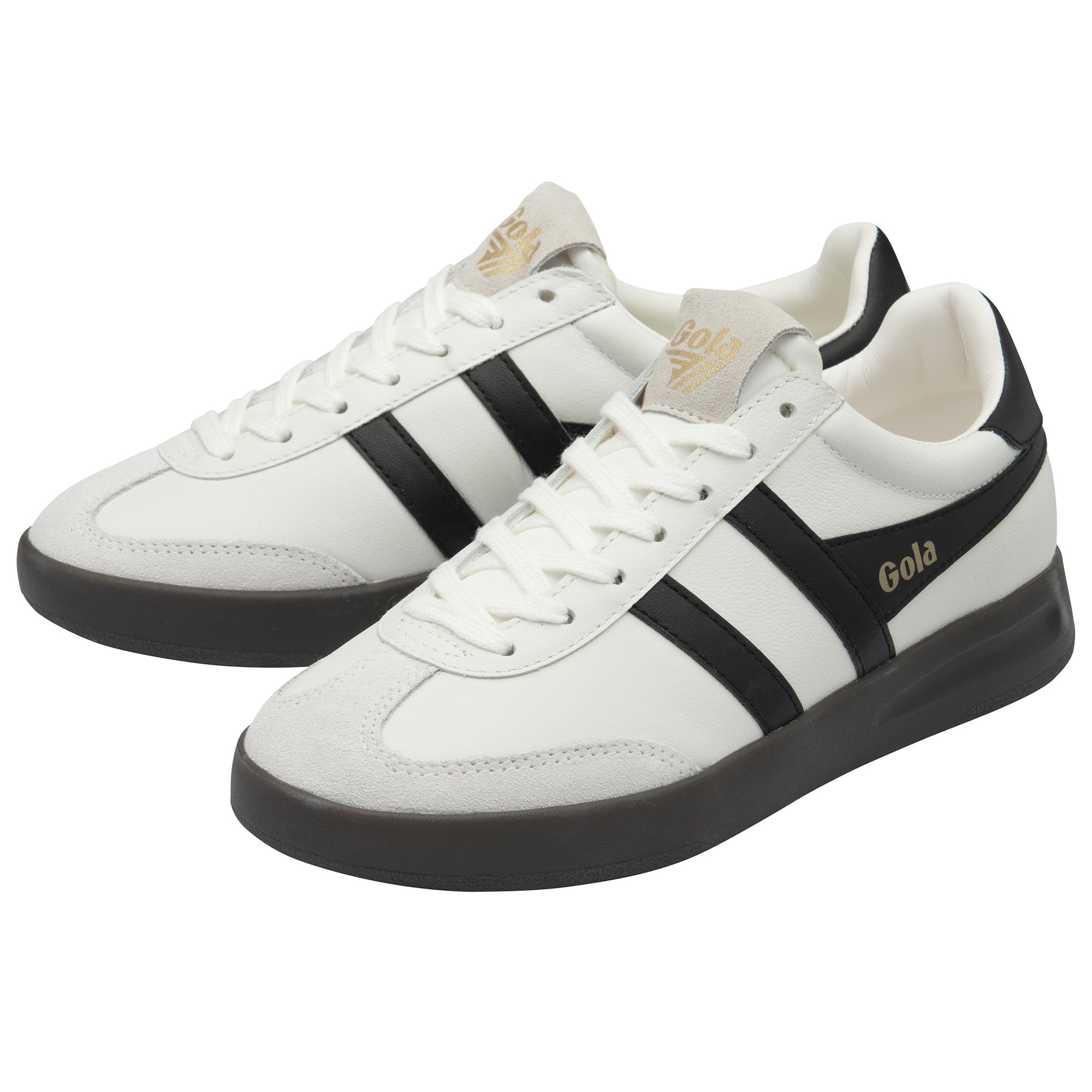 gola-cyclone-leder-sneaker-f-r-damen-in-wei-schwarz image 3