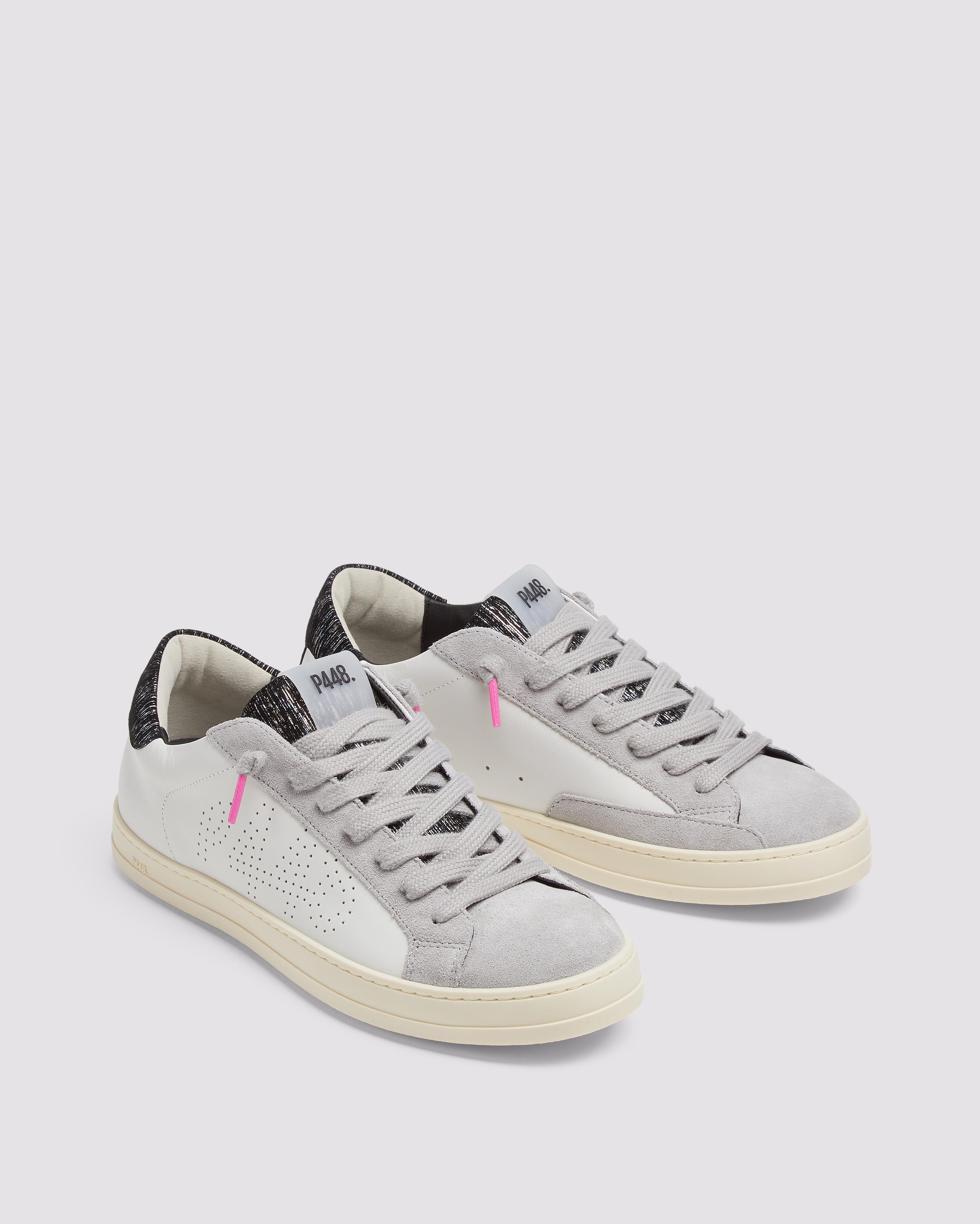 p448-john-nightfall-damen-low-top-sneaker-wei-fuchsia image 3